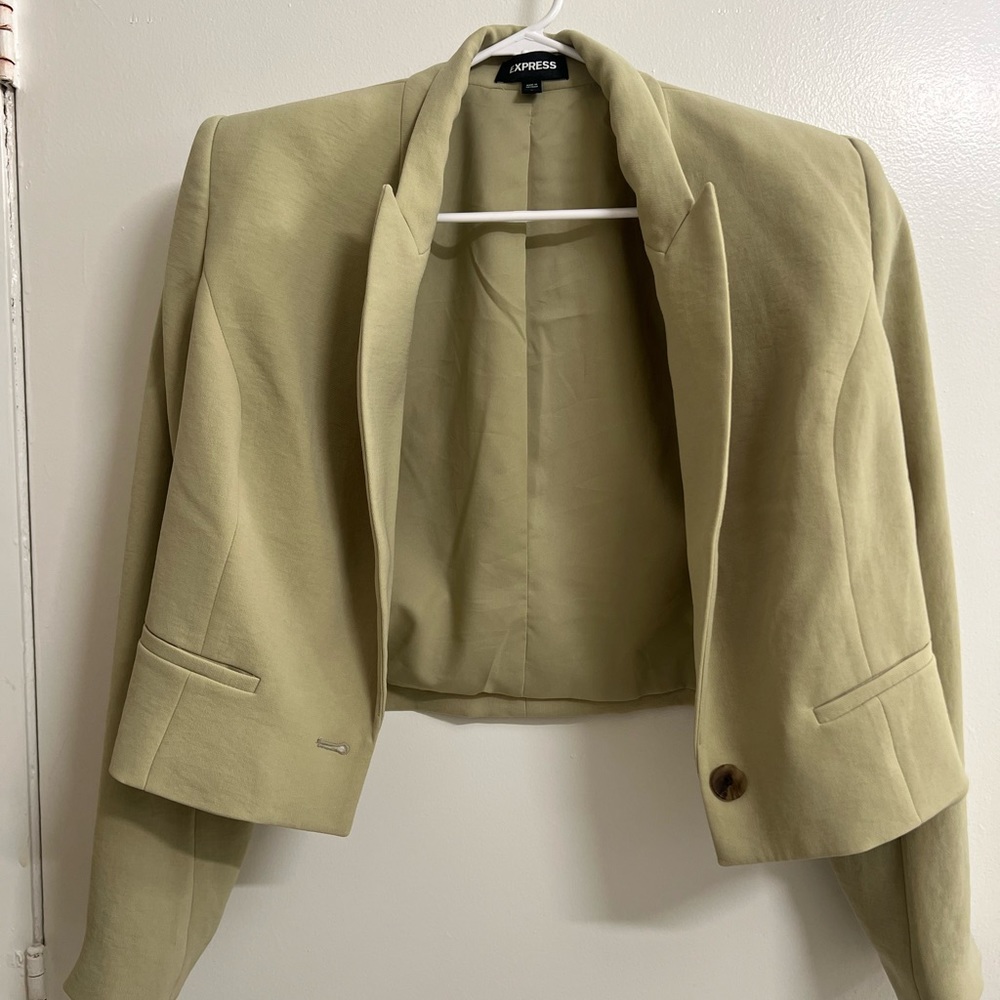 Express cropped blazer